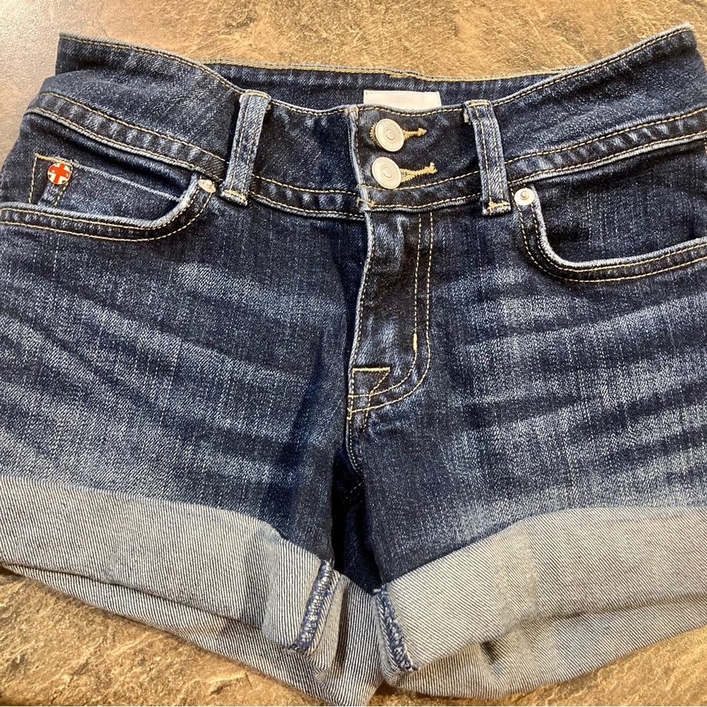 Hudson Ruby Mid-thigh Rolled Cuff Shorts Size 24